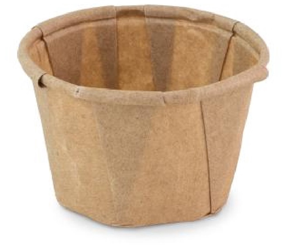 Sausbakje papier (FSC®) rond bruin ø 4,4 cm / 30 ml | Inhoud: 200 stuks